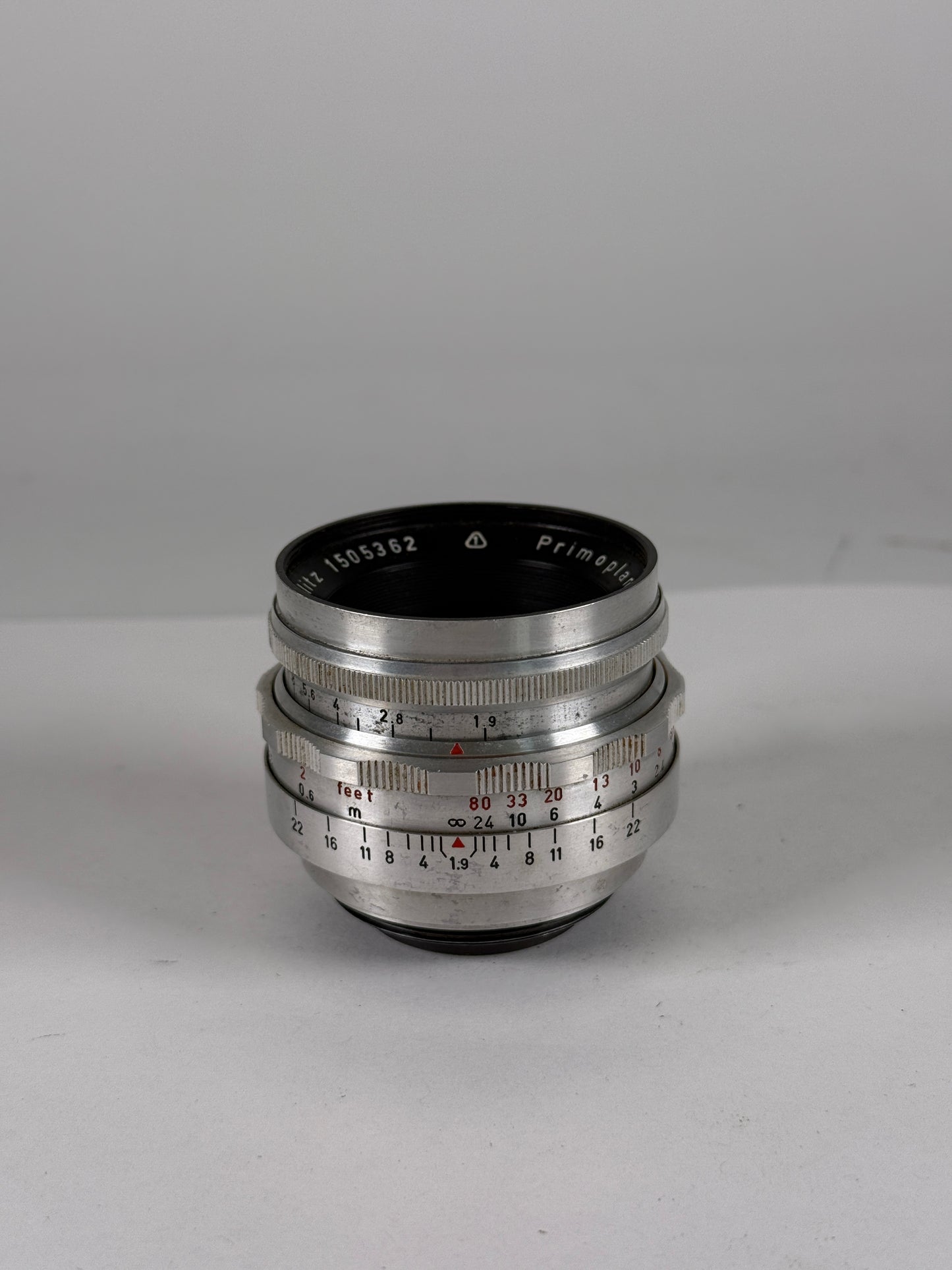 Meyer Optic PRIMOPLAN "RED V" 58mm f1.9 SILVER - M42 mount