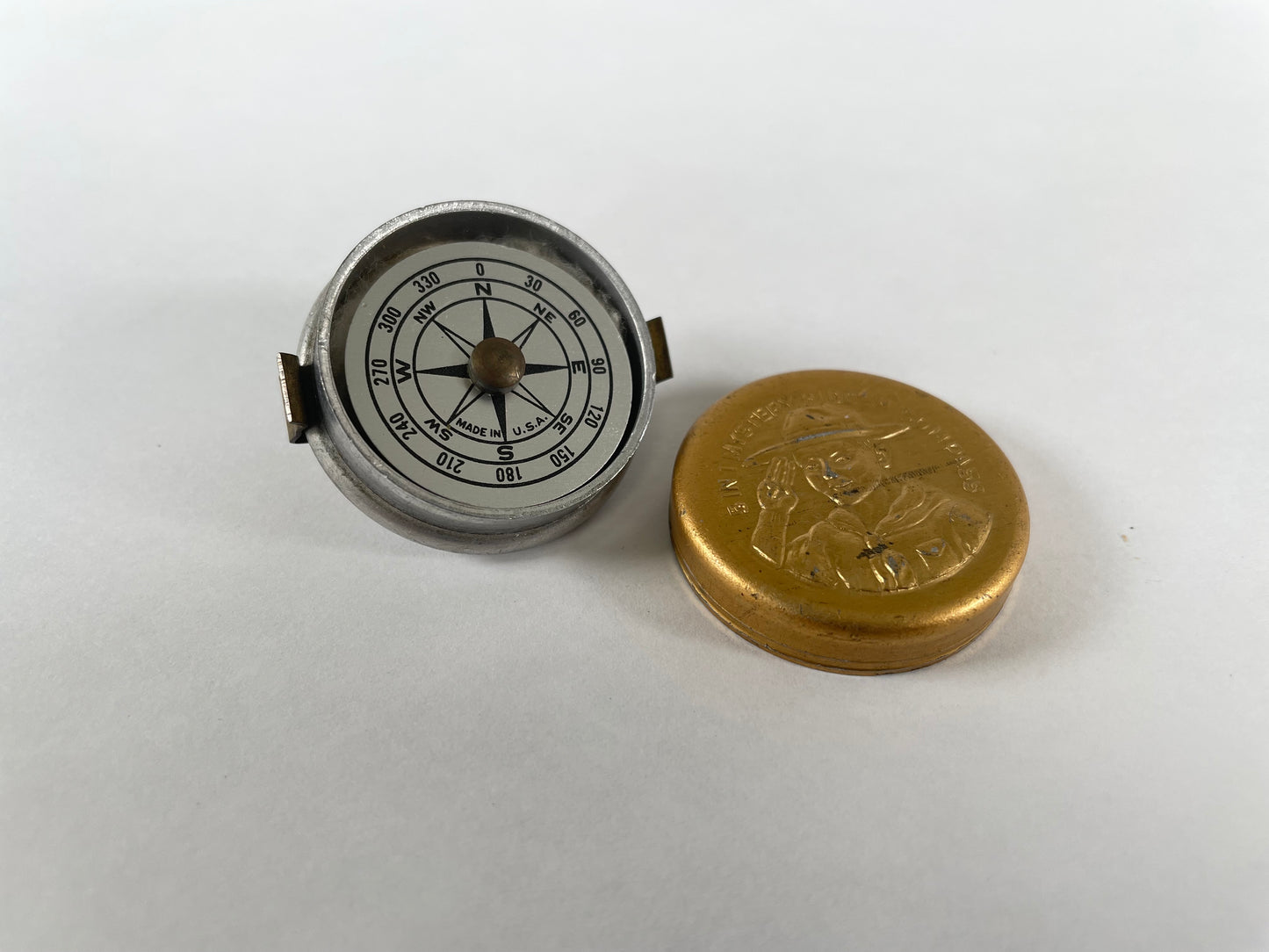 Boy Scout 5 in 1 mystery hidden compass RARE