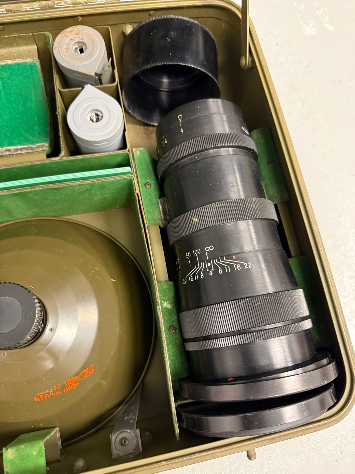 GRAFLEX SIGNAL CORPS U.S ARMY CAMERA KE-4 (1), EKTAR 4IN/ 8IN