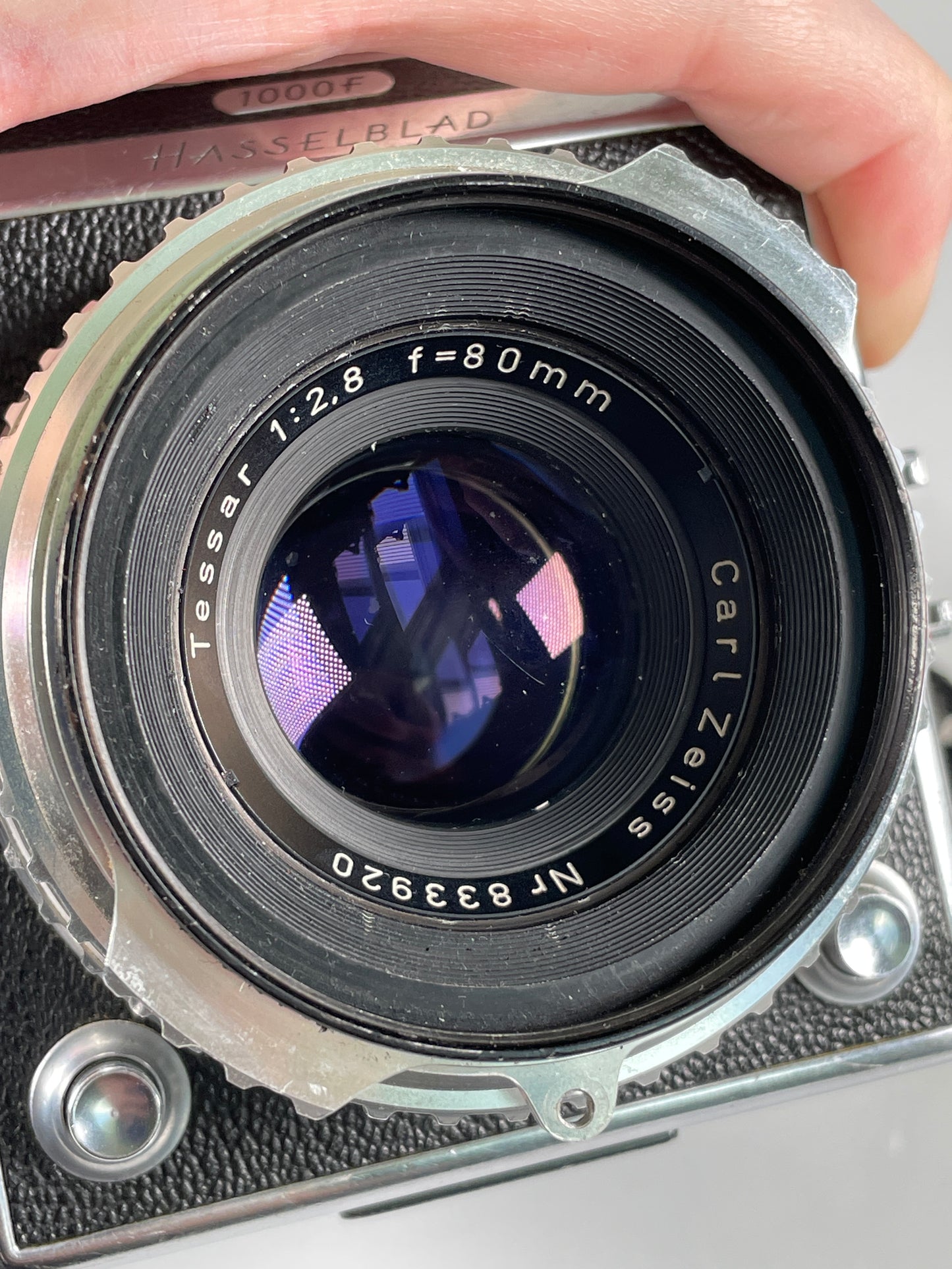 Hasselblad 1000F Camera + Carl Zeiss Tessar 80mm f2.8 Lens with 120 Film Back