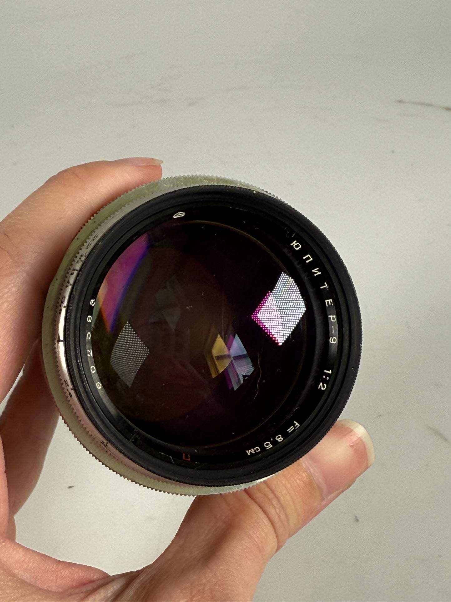 Jupiter-9 f2/85mm Red P USSR Soviet copy SONNAR Lens to 85mm Camera Kiev Contax