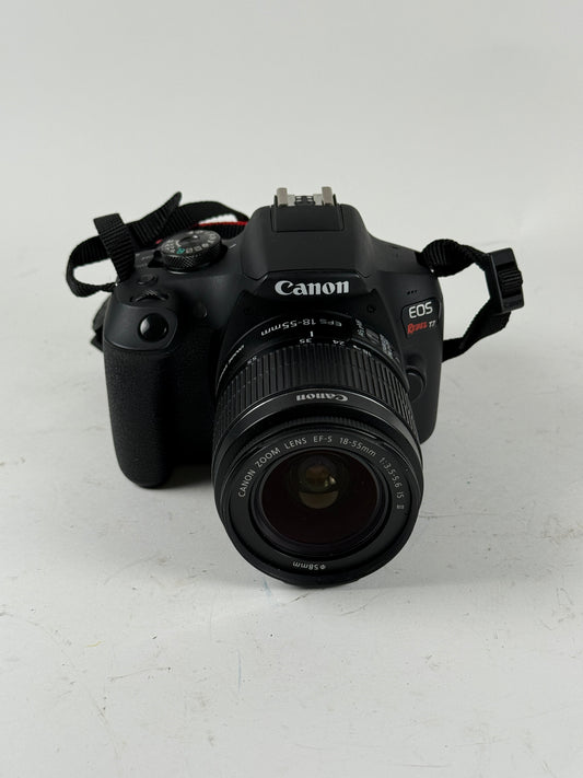 Canon EOD Rebel T7 24.1MP 18-55mm Lens DSLR Camera - Black kit