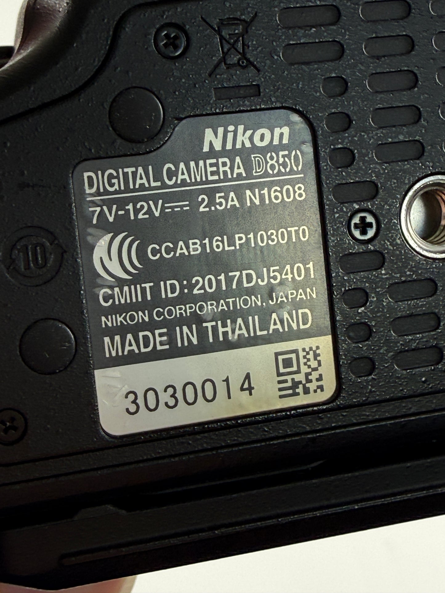 Nikon D850 Full Frame Digital camera body