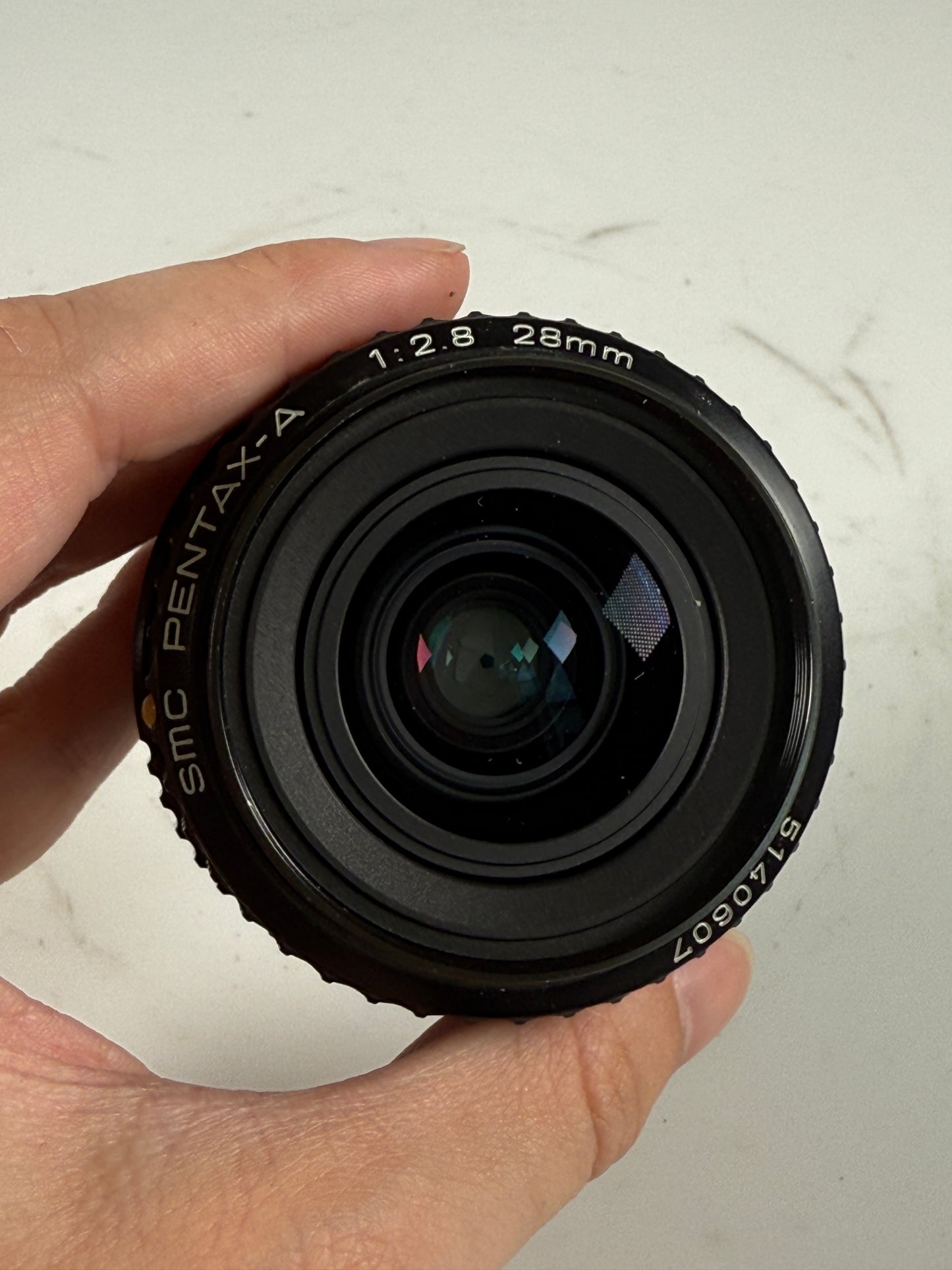 SMC Pentax A 28mm f2.8 K Mount Wide Angle Manual Focus Lens
