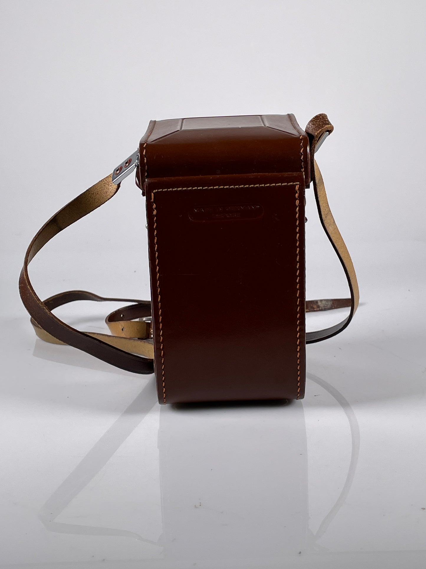 Rolleiflex 2.8F 3.5F Genuine Brown Leather Camera Case with strap