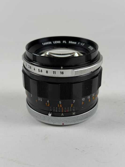 Canon FL 55mm F1.2 MF Standard Prime Lens for FD Mount