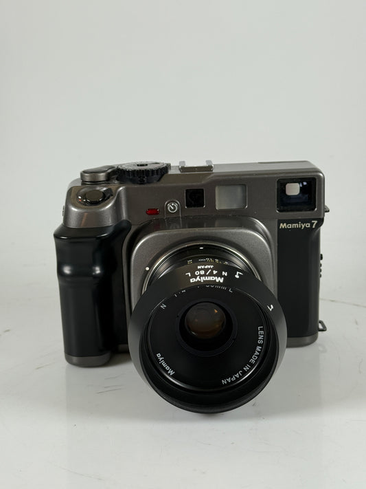 Mamiya 7 Medium Format Rangefinder champagne N 80mm F4 L Lens