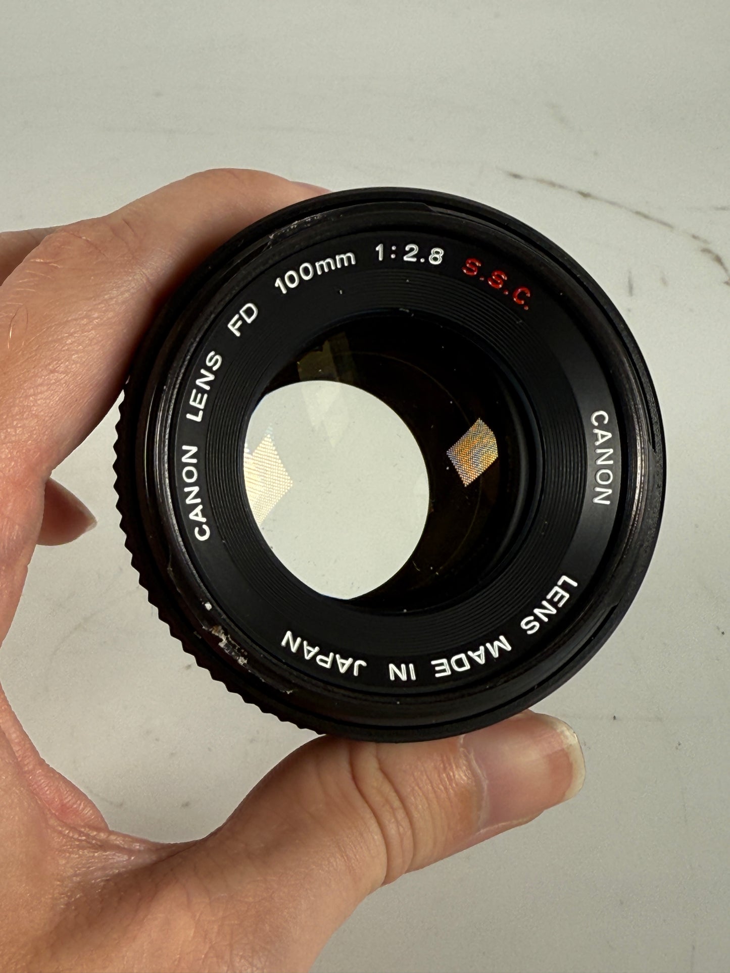 Canon FD 100mm f2.8 S.S.C. BL Lens SSC