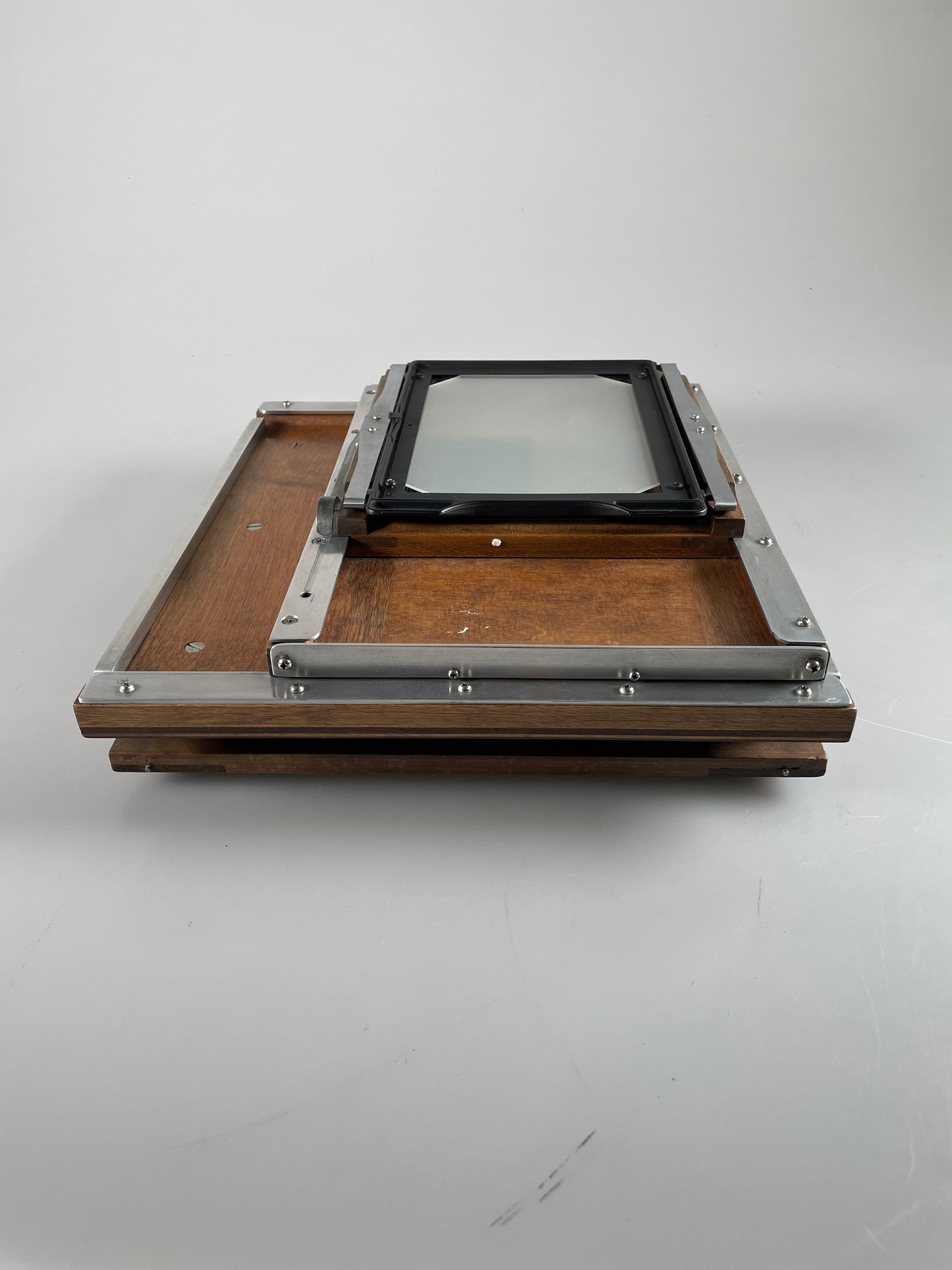 Deardorff 8x10 reducing back to 5x7 Sliding Ground Glass Back RARE Burke James