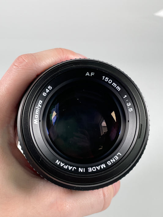 Mamiya 645 AF 150mm f3.5 Lens 645AF phase one w/ hood