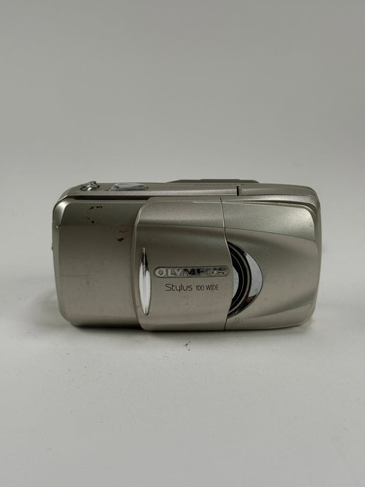 Olympus Stylus 100 WIDE All Weather 28-100mm Lens 35mm film Camera