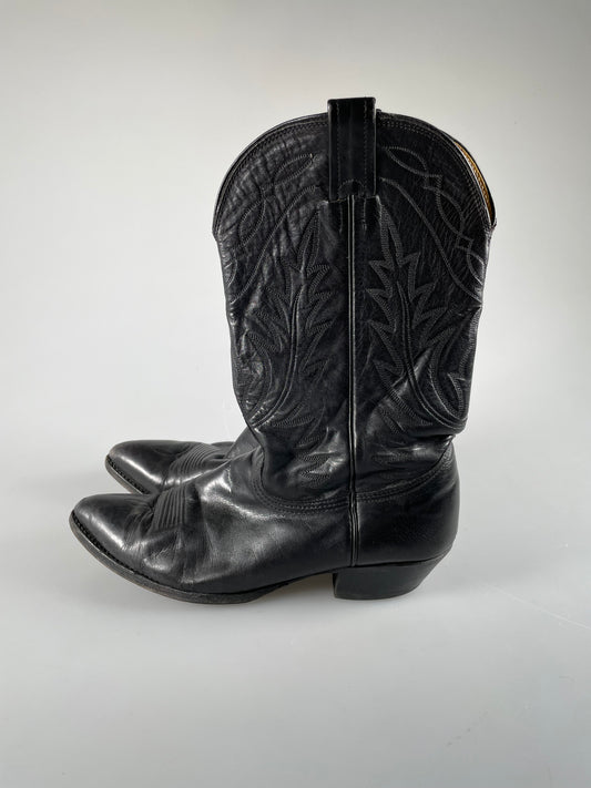 Nocona Men's Leather Western Boot, Black, 10