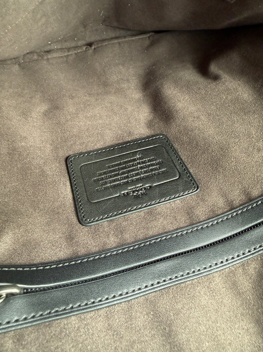 COACH Bag/Briefcase Men's Leather Black 24776 Metropolitan Slim Vintage