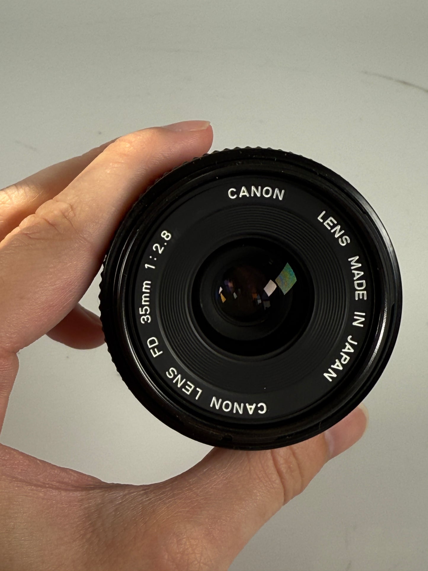 Canon 35mm f2.8 NFD camera lens wide angle