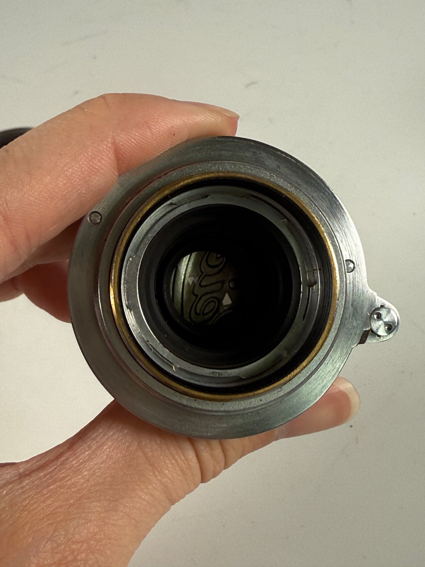 Leica Leitz 50mm (5cm) f3.5 Elmar M39 Collapsible Lens red scale