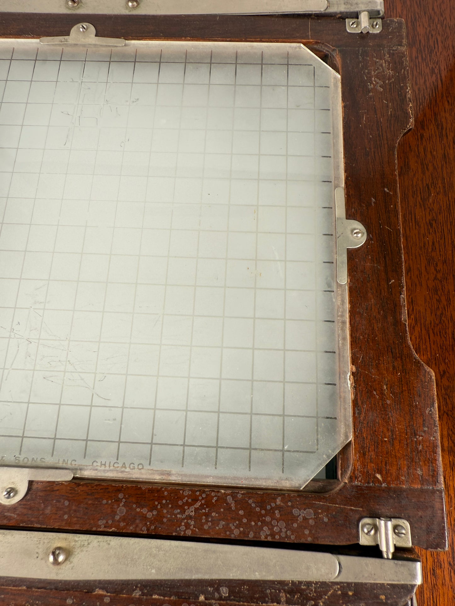 Deardorff 11x14 to 8x10 Reducing Ground Glass Back camera RARE