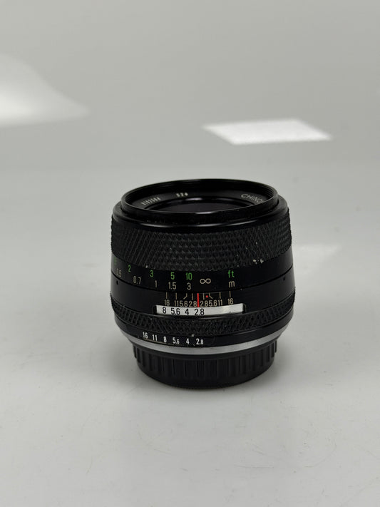 Chinon multi coated 28mm f2.8 K mount lens