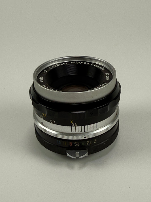 Nikon Nippon Kogaku Nikkor-H Auto 5cm 50mm f2 lens