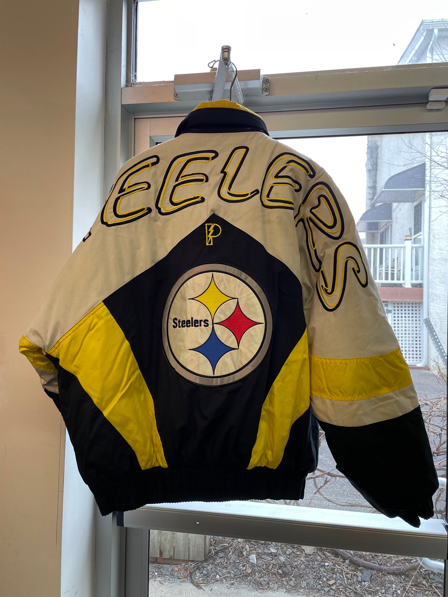 Vintage Sports Jacket Pittsburgh Steelers Pro Player Large