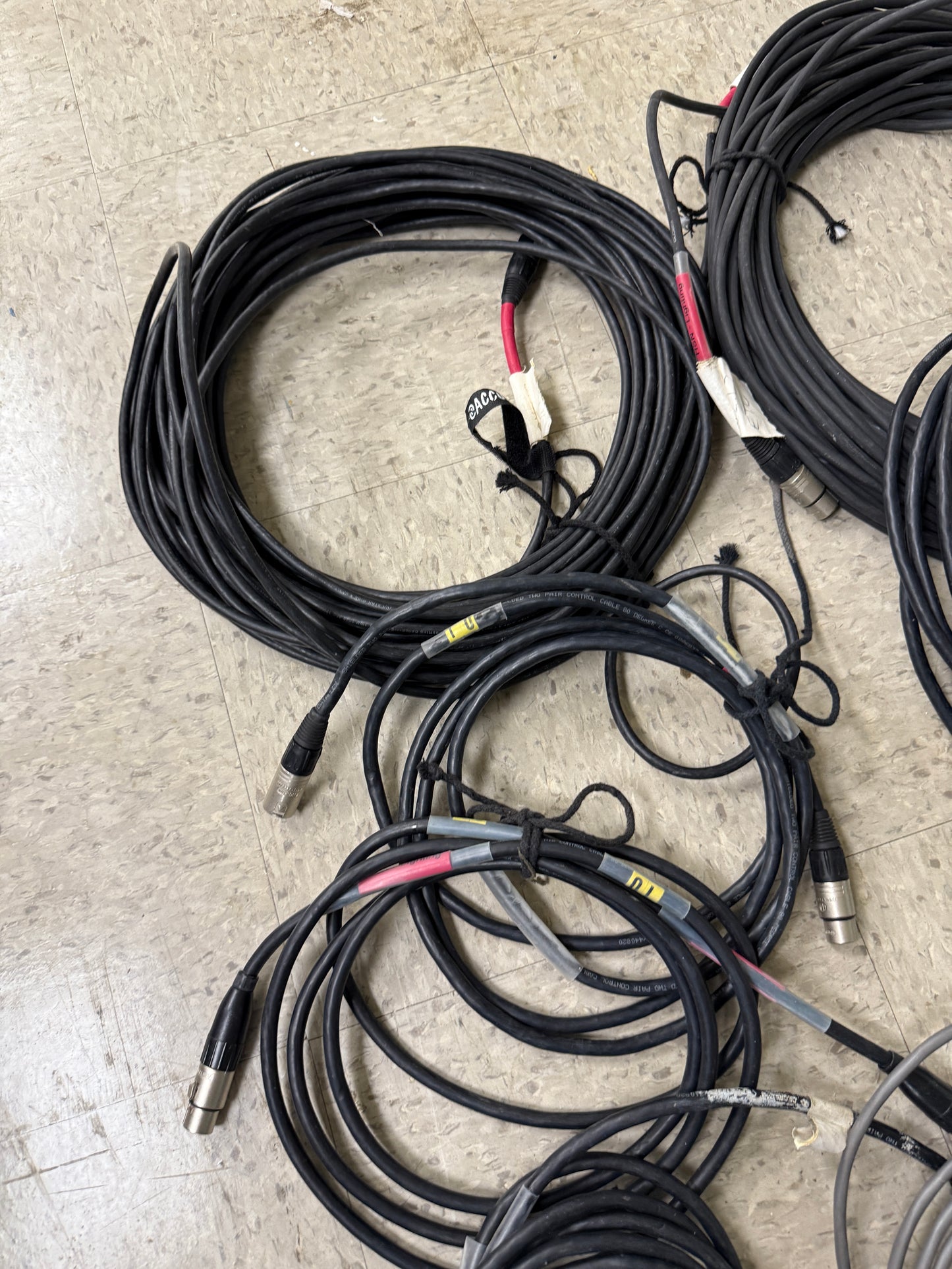 Lot of 20 XLR 5 Pin Male to XLR 5 Pin Female DMX Lighting Cable