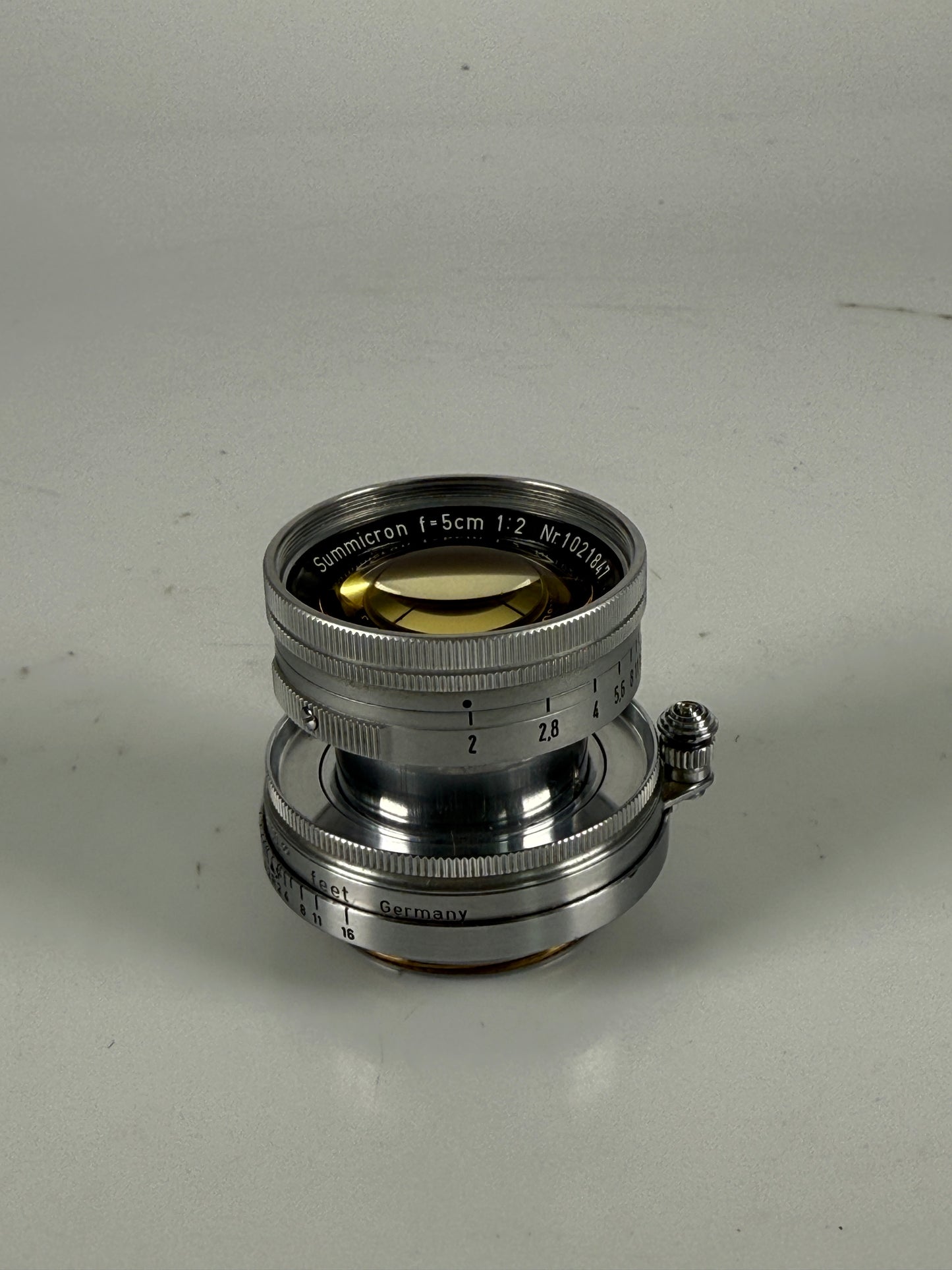 Leica 50mm f2 Summicron Radioactive L39 LTM Screwmount Rangefinder Lens