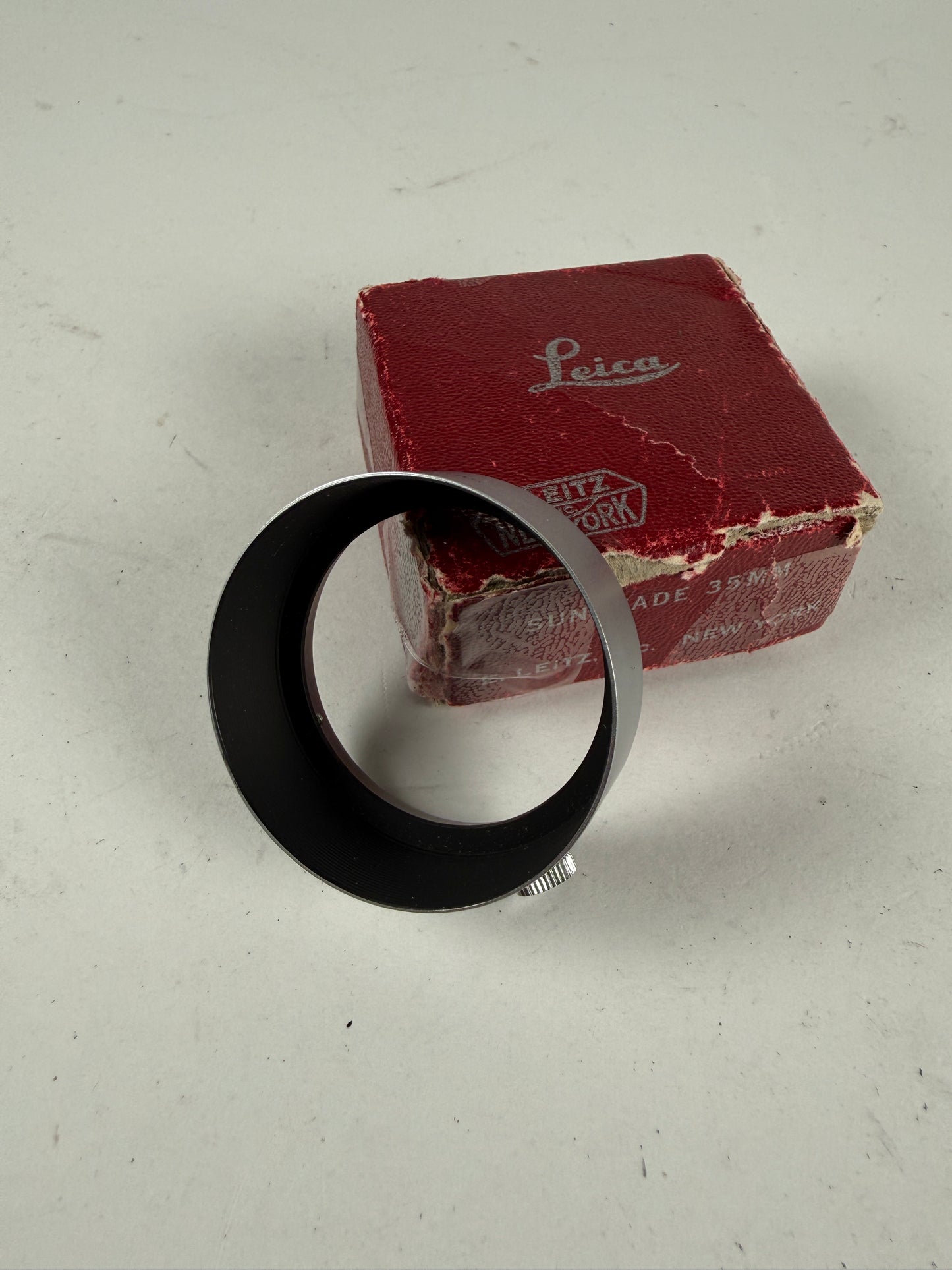 LEICA LEITZ WETZLAR FOOKH Chrome SUMMARON ELMAR 3.5CM F3.5 LENS HOOD SHADE