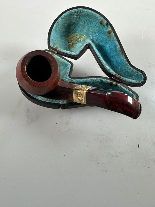 KBB Blue Line Bakelite Pipe, Unsmoked French Briar