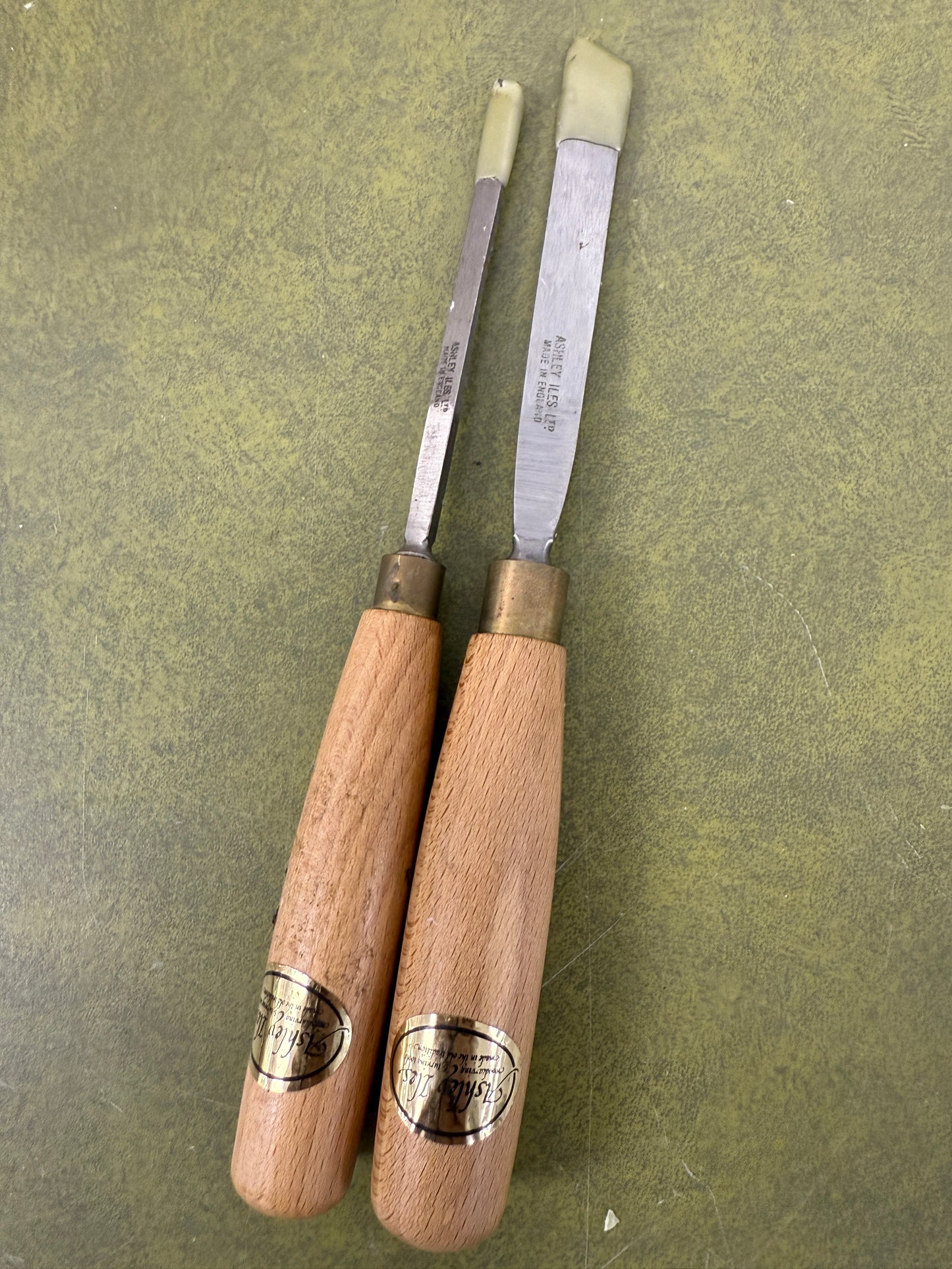 Vintage Ashley Iles Carving Gouge set of 2 No 2 Chisels