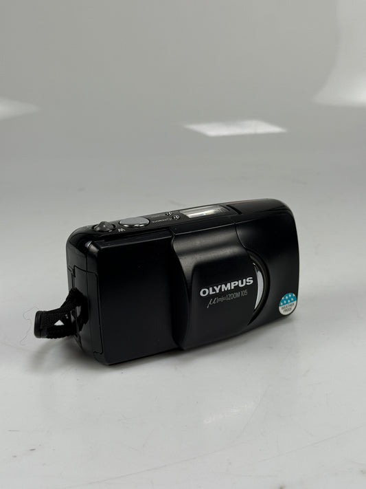 Olympus Mju Zoom 105 AF 35mm Point & Shoot Film Camera Black