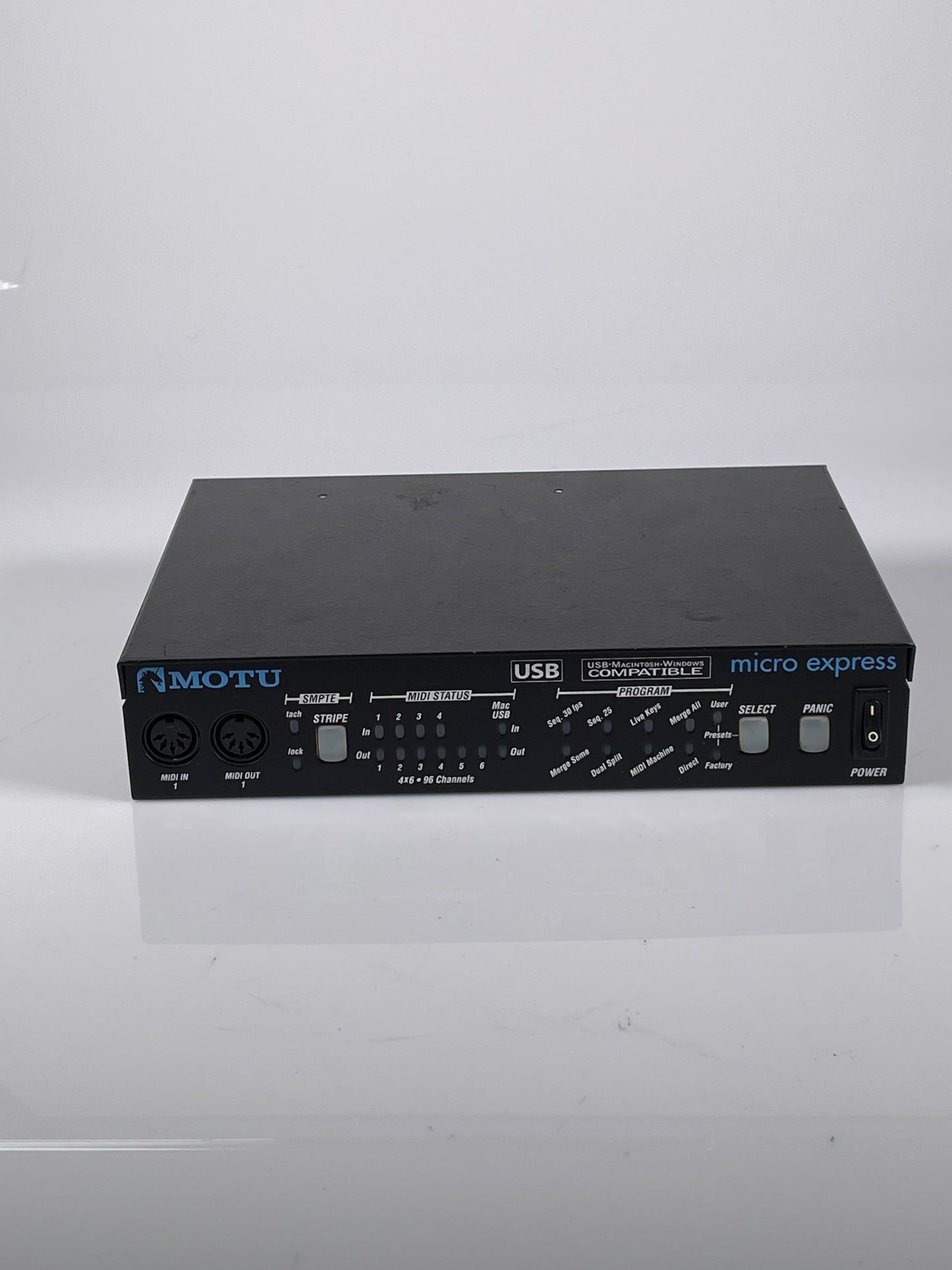 MOTU micro express Model USB M/W 4x6 MIDI SMPTE