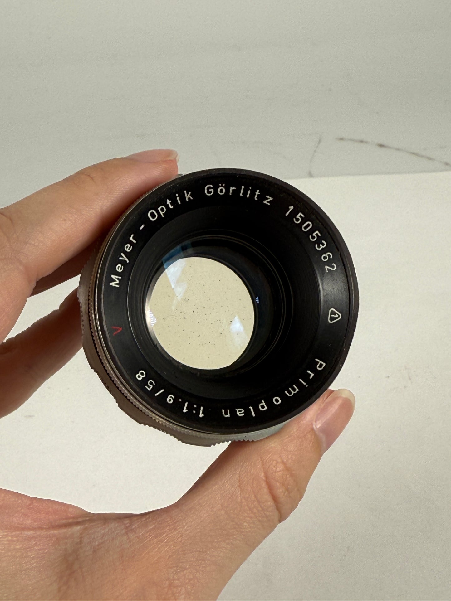 Meyer Optic PRIMOPLAN "RED V" 58mm f1.9 SILVER - M42 mount