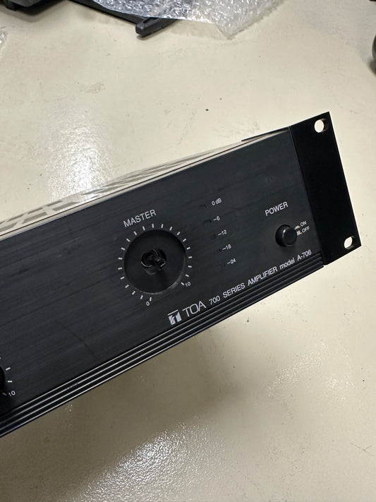 TOA A-706 Mixer Amplifier 700 Series Integrated Amplifier 60W
