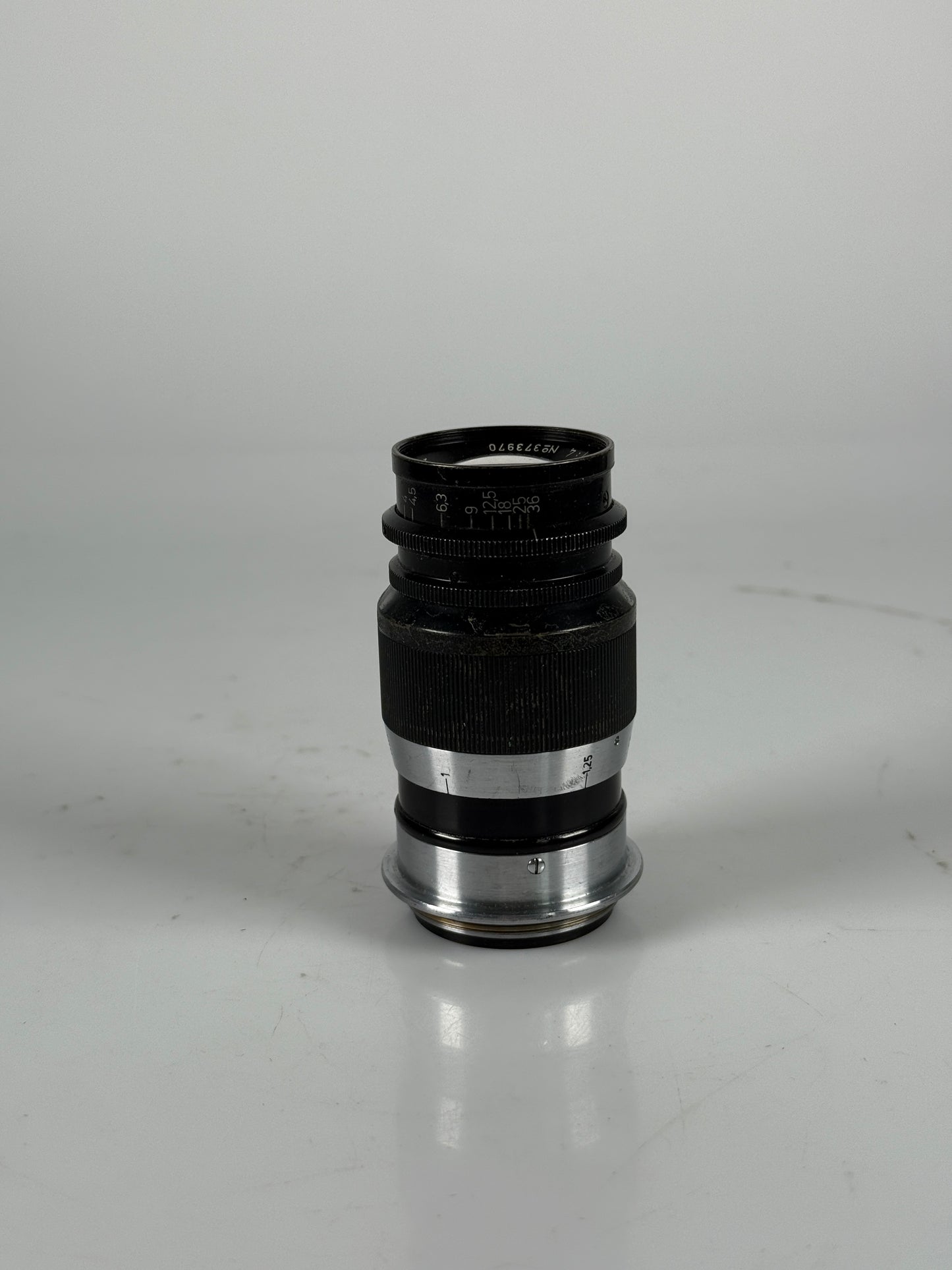 Leica Elmar 90mm 9cm f4 Black Ltm screwmount lens