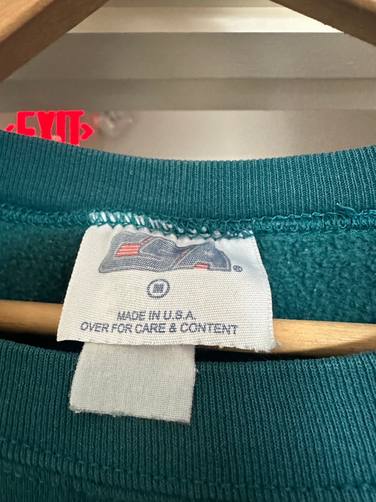 Vintage CSA Nutmeg Green Philadelphia Eagles Crew Neck M