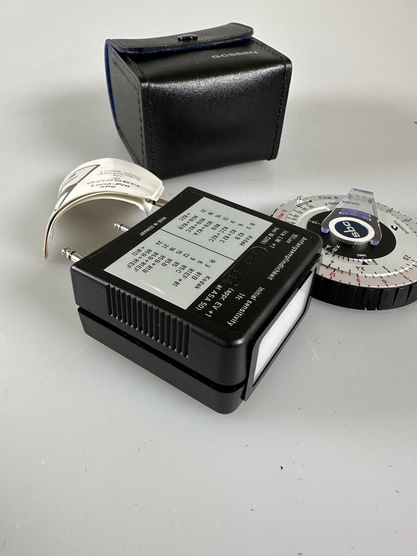 Gossen Luna Color Temperature Light Meter Attachment w/Calculator Dial SBC