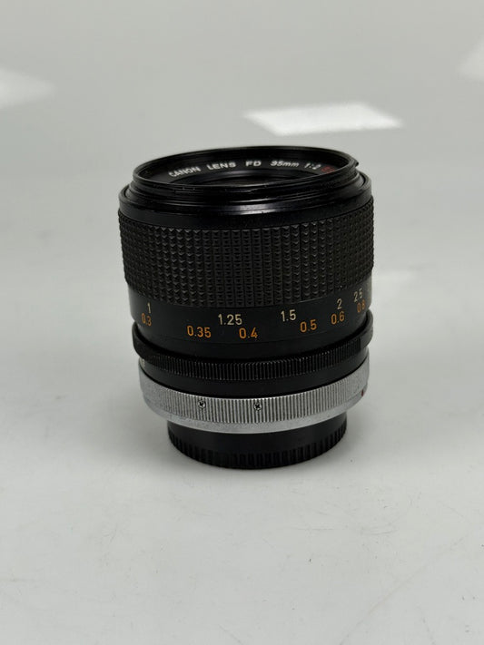 RARE "O" CONCAVE Canon FD 35mm f2 SSC Wide Angle MF Lens