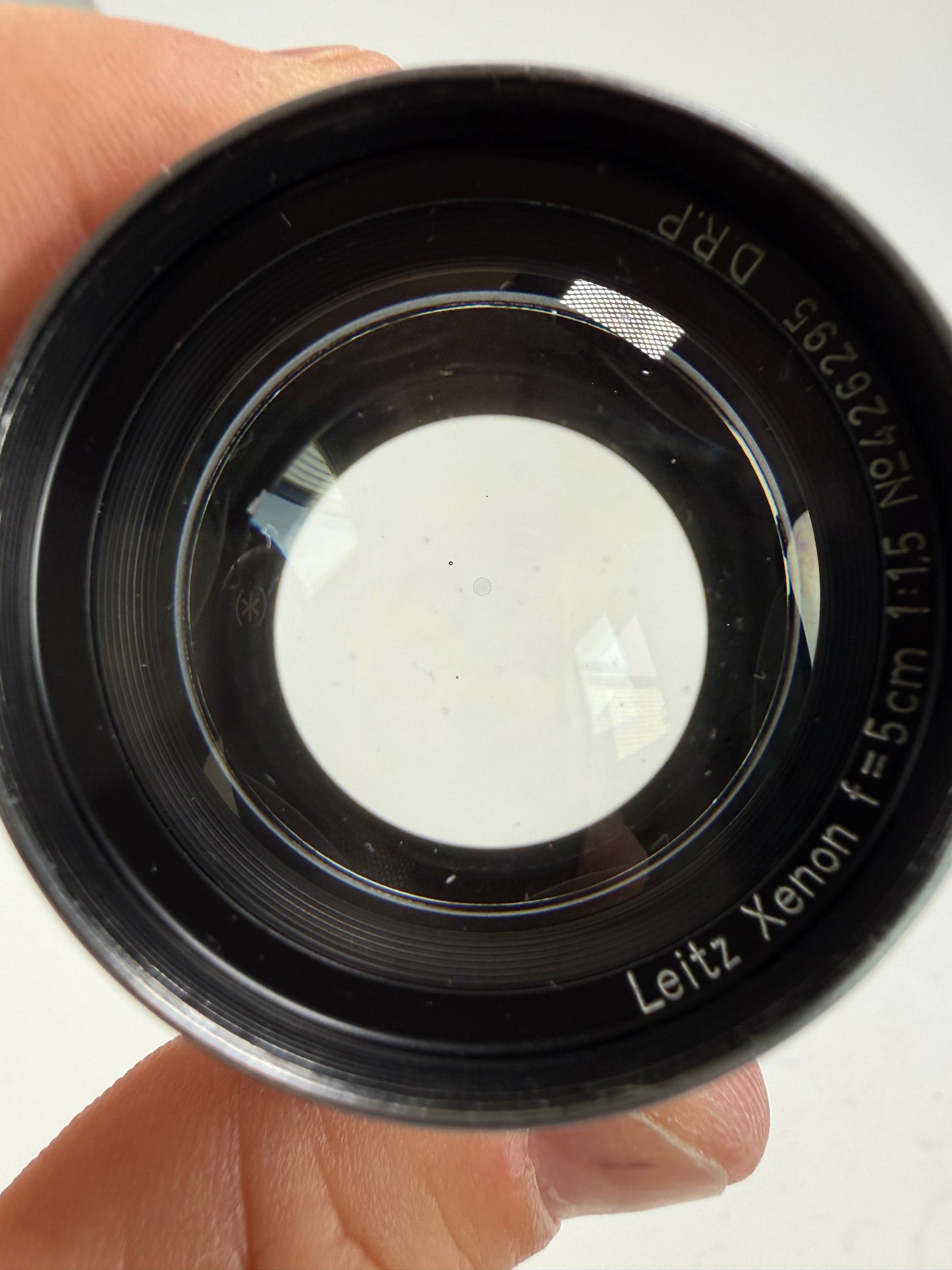 Leica leitz Xenon 5cm 50mm F1.5 1.5 LENS screw ltm m39 3 rings