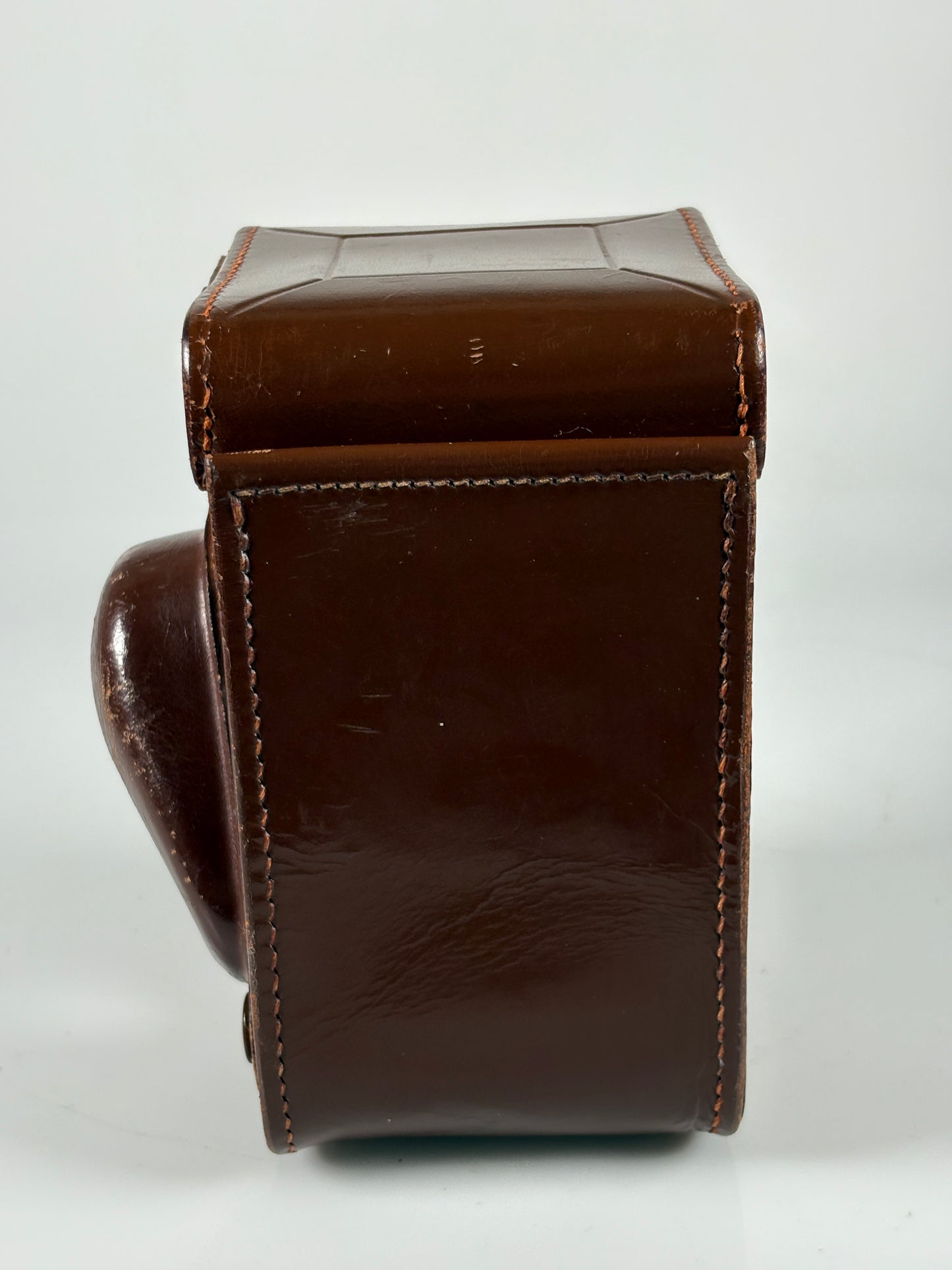 Rolleiflex 2.8F 3.5F 3.5e Genuine Brown Leather Camera Case Meter Cover and strap lugs