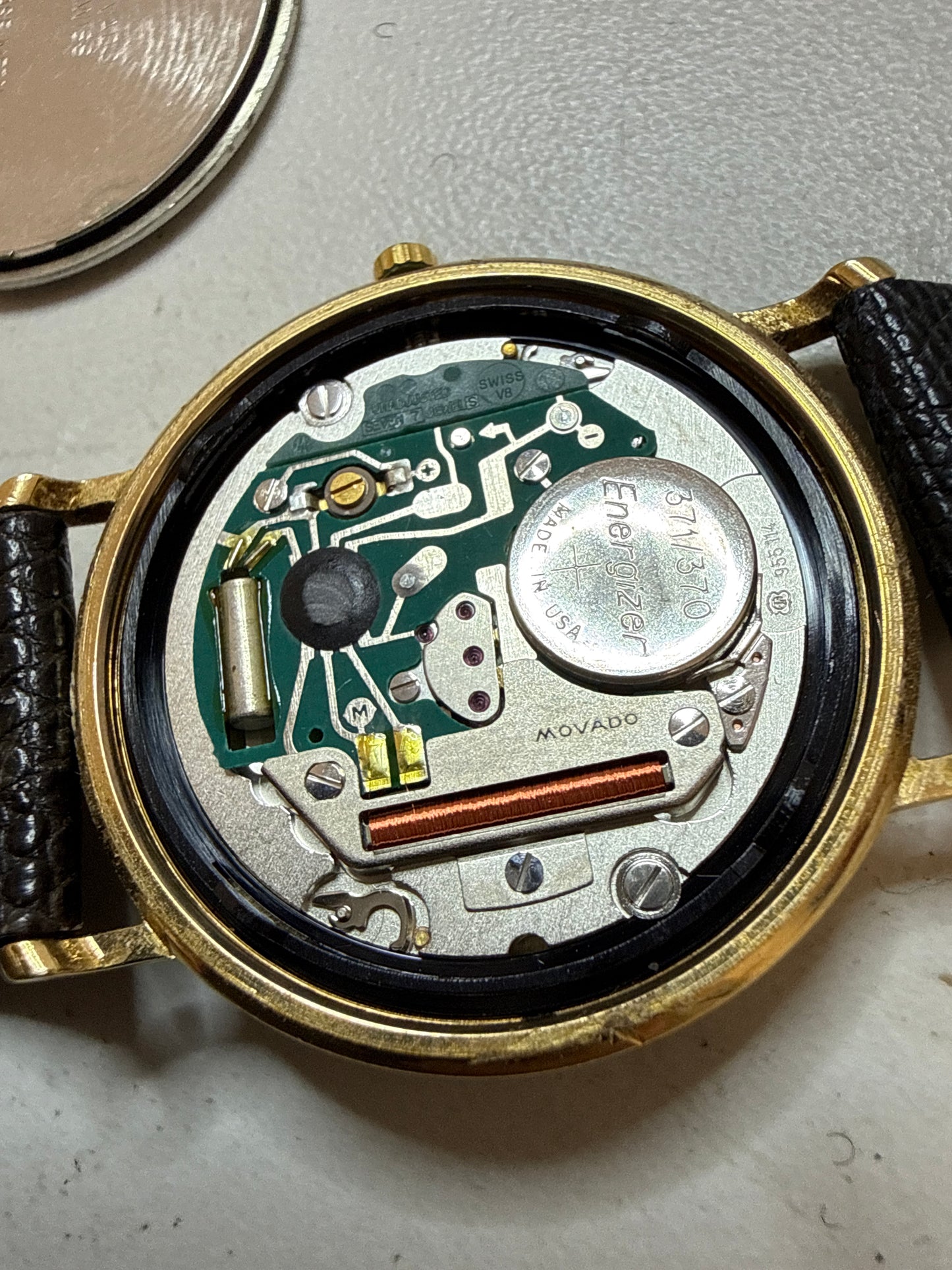 Vintage Movado ESQ Quartz watch 87-A4-885M watch