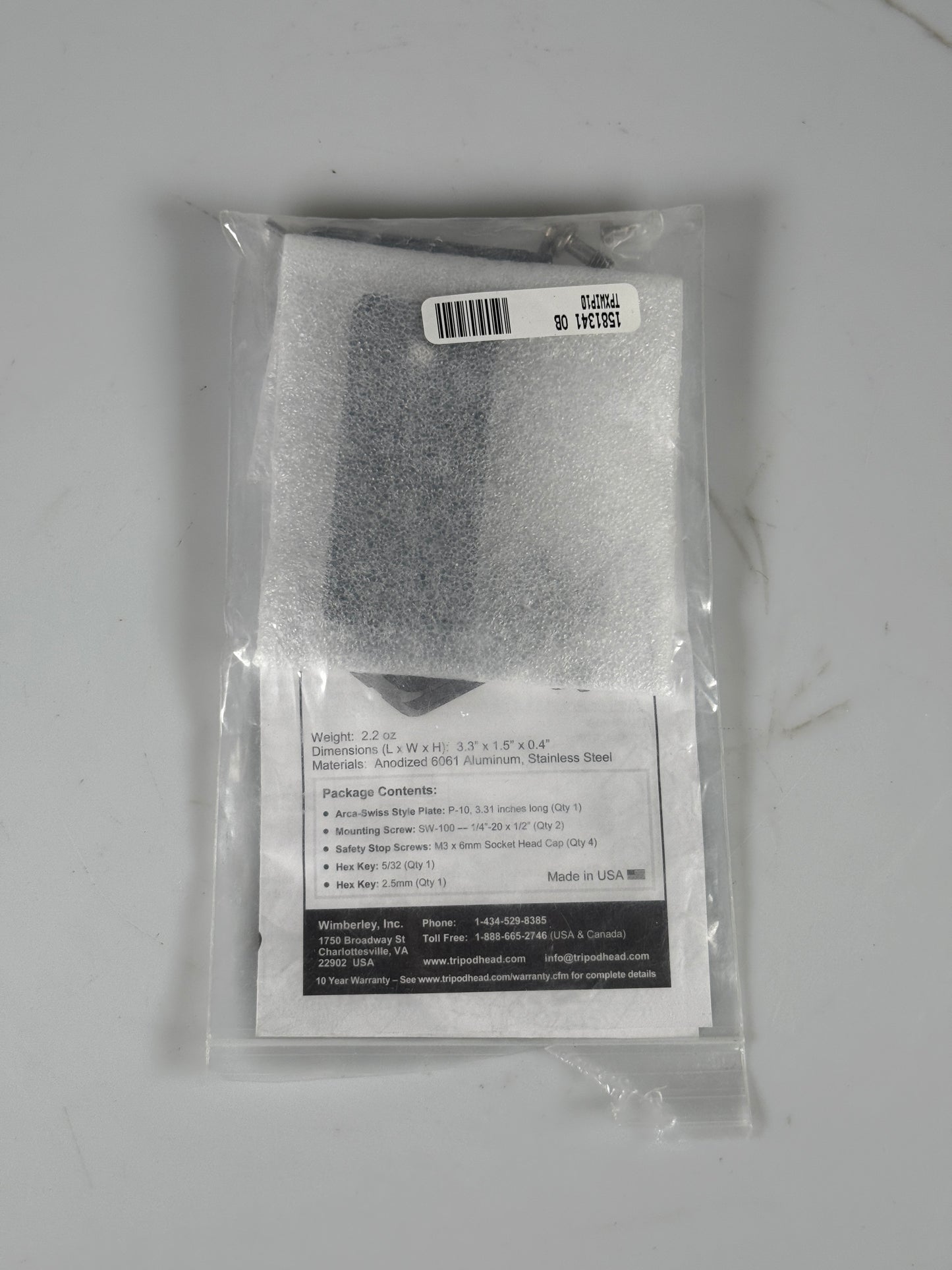 Wimberley P-10 Universal Lens Plate P10
