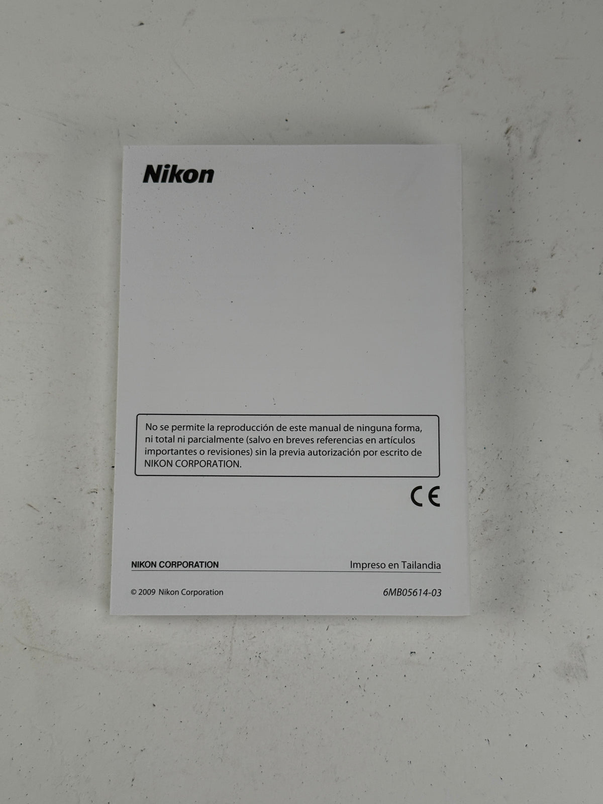 Nikon D300s Instruction Owners Manual Book Spanish