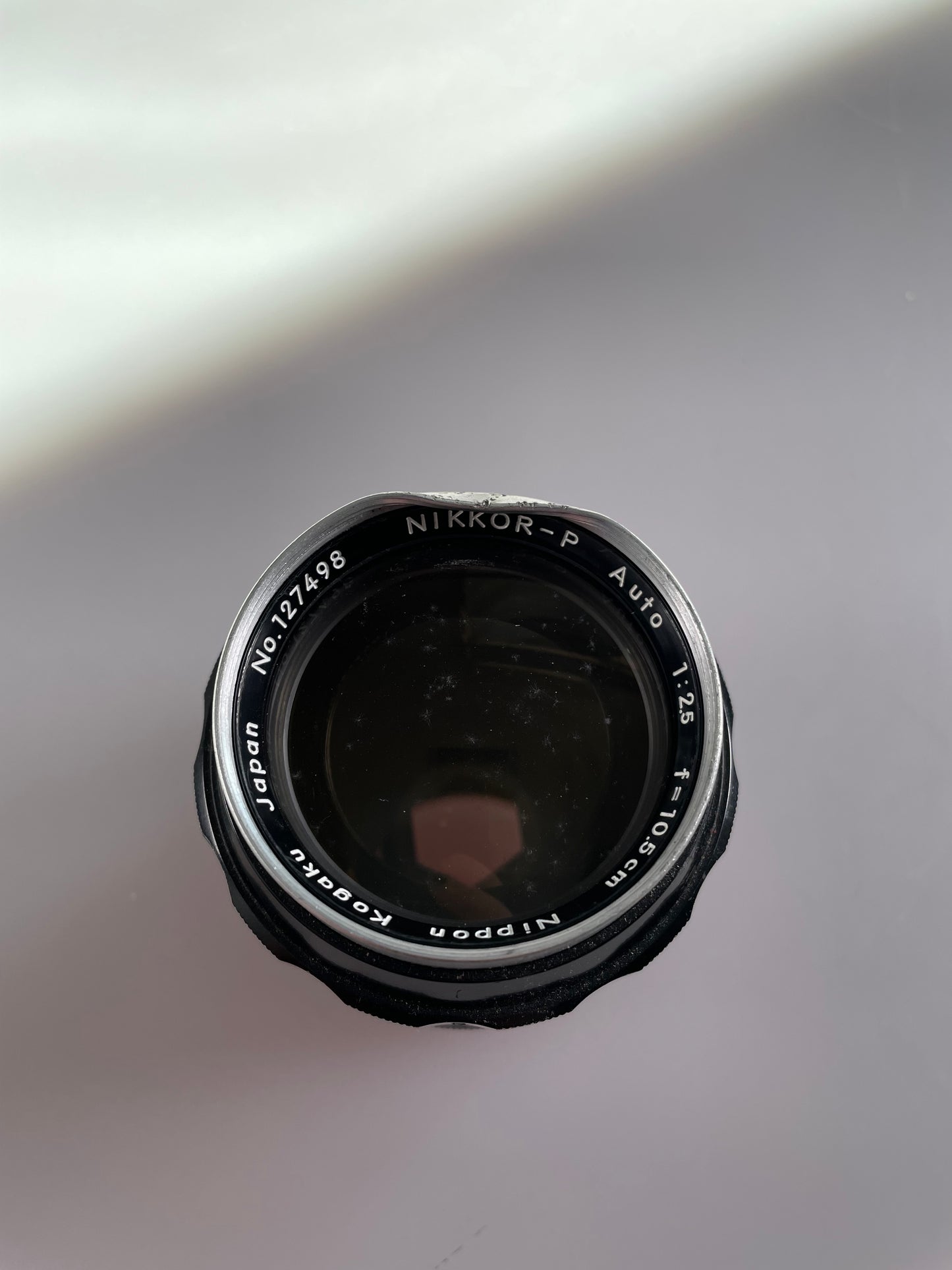 Nikon Nippon Kogaku Nikkor P Auto 105mm 10.5cm f2.5 Pat Pend #127xxx