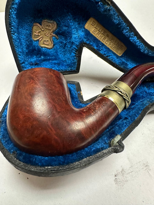 KBB Blue Line Bakelite Pipe, Unsmoked braid