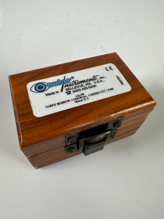 OCULAR INSTRUMENTS Three Mirror Universal Laser 18mm OD Lens with case OG3M