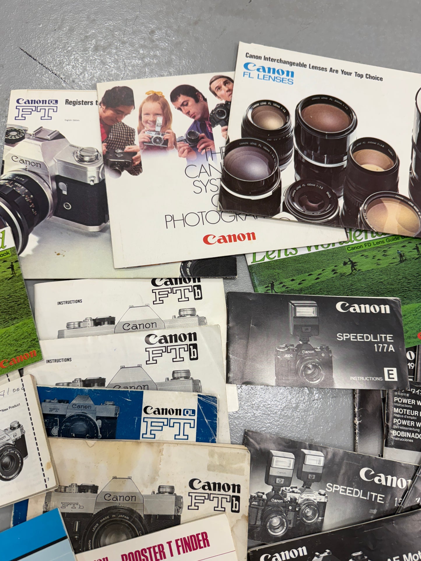 Canon Instruction Manual Booklet lot