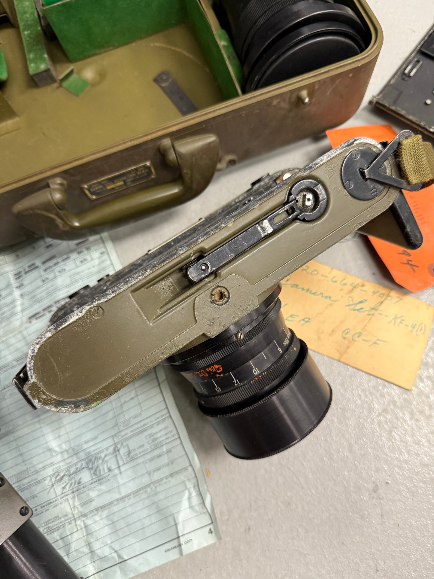 GRAFLEX SIGNAL CORPS U.S ARMY CAMERA KE-4 (1), EKTAR 4IN/ 8IN