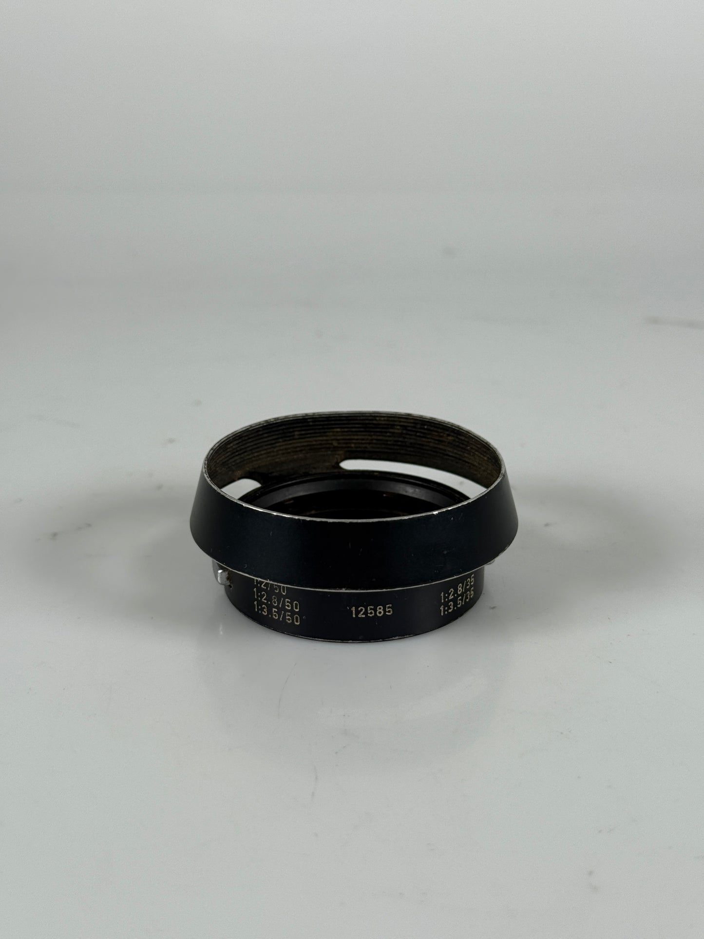 Leica Leitz Wetzlar 12585 Summicron Metal Lens Hood 50mm 35mm f/2 f/2.8 f/3.5