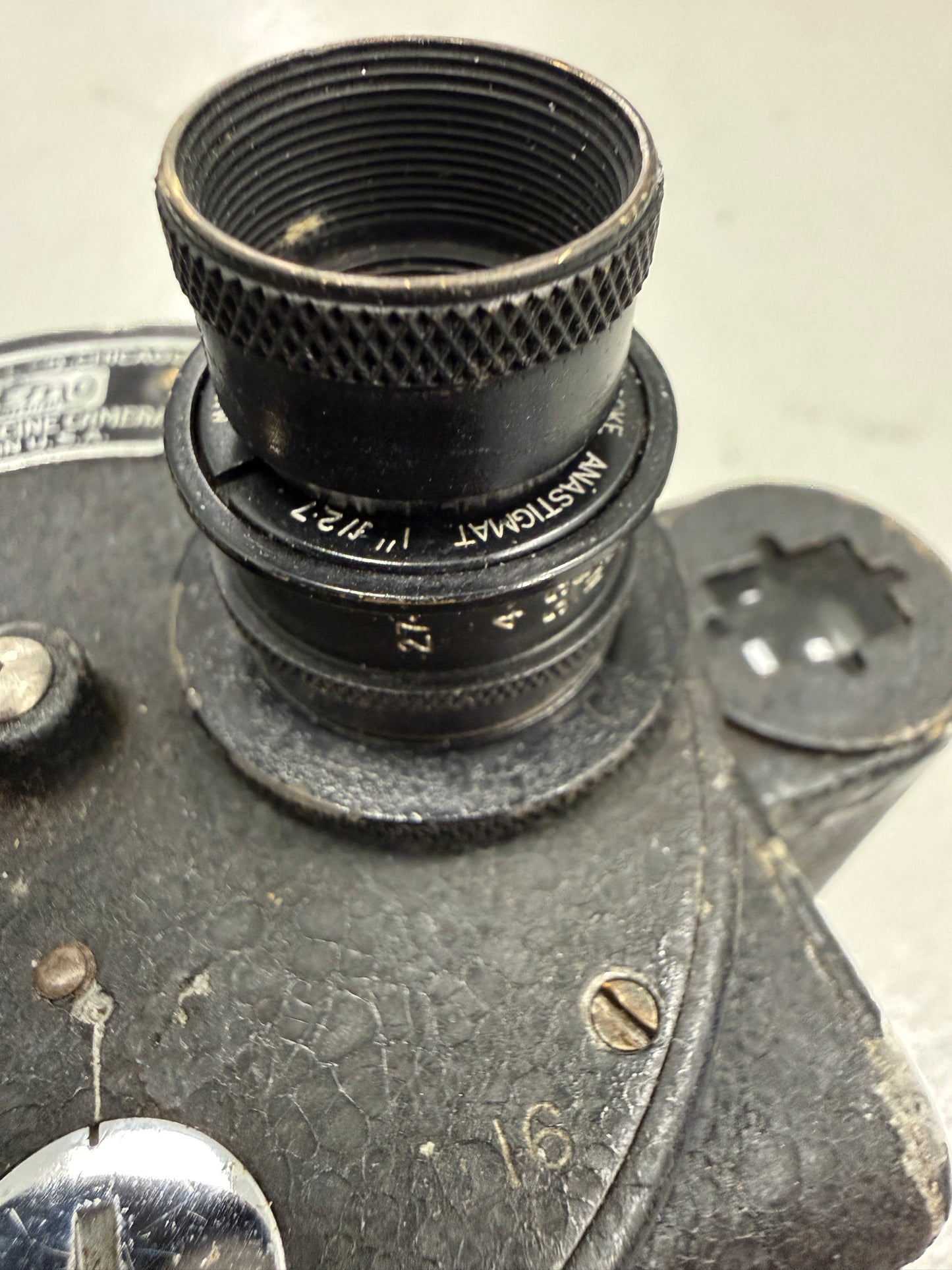 Bell & Howell Filmo automatic cine camera 16mm w/ Cooke 1 inch oens