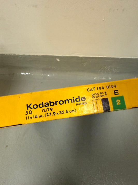 Kodak Kodabromide E2 B&W Paper - 11x14, 50 sheets, 1979 SEALED