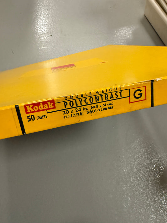 Kodak Polycontrast G Double weight Photo Paper 50 Sheets 20x24 inch